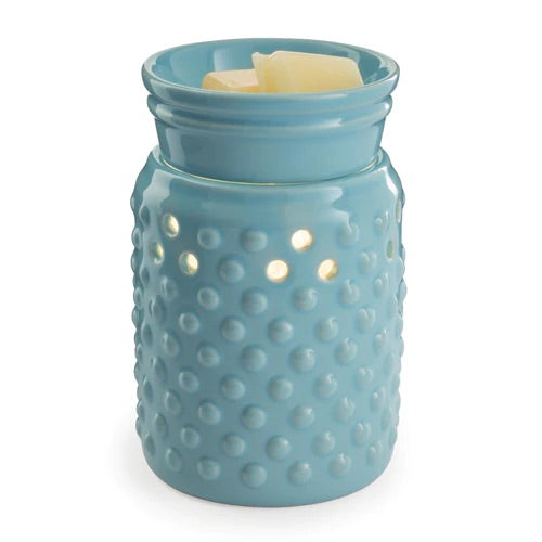 Hobnail Blue Midsize Wax Warmer