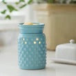 Hobnail Blue Midsize Wax Warmer