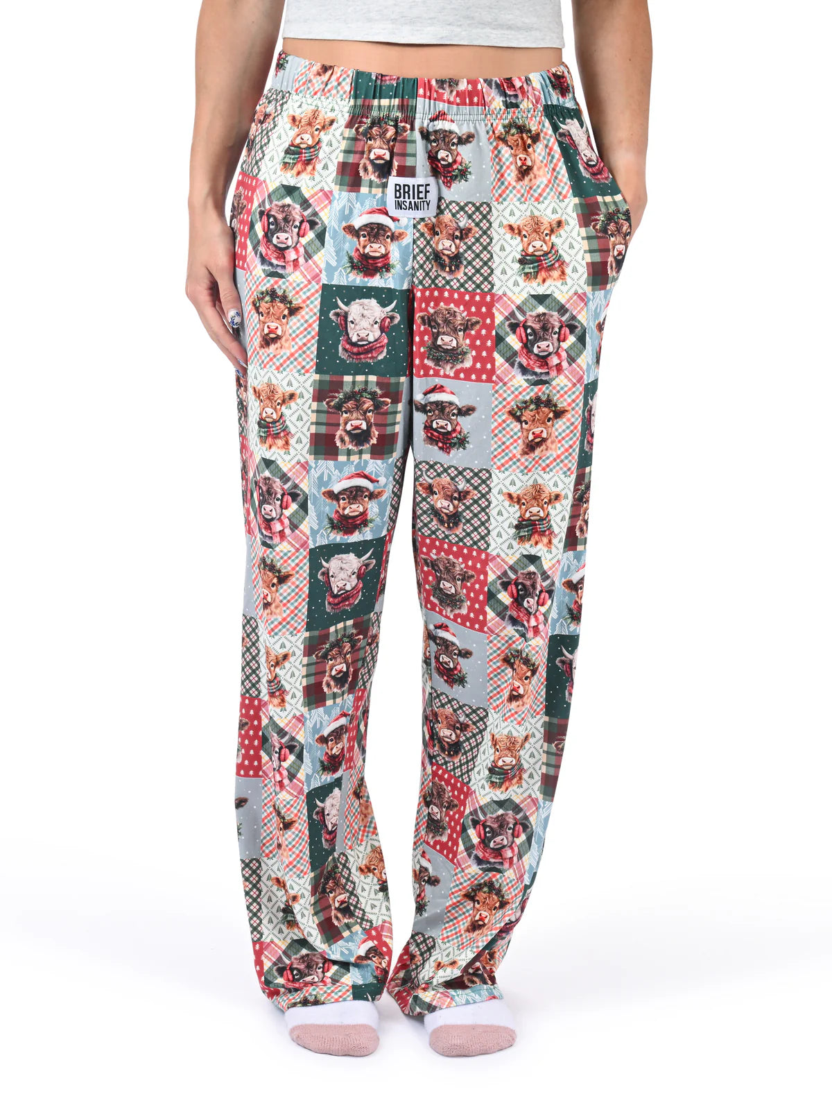 Highland Cow Quilt Lounge Pants