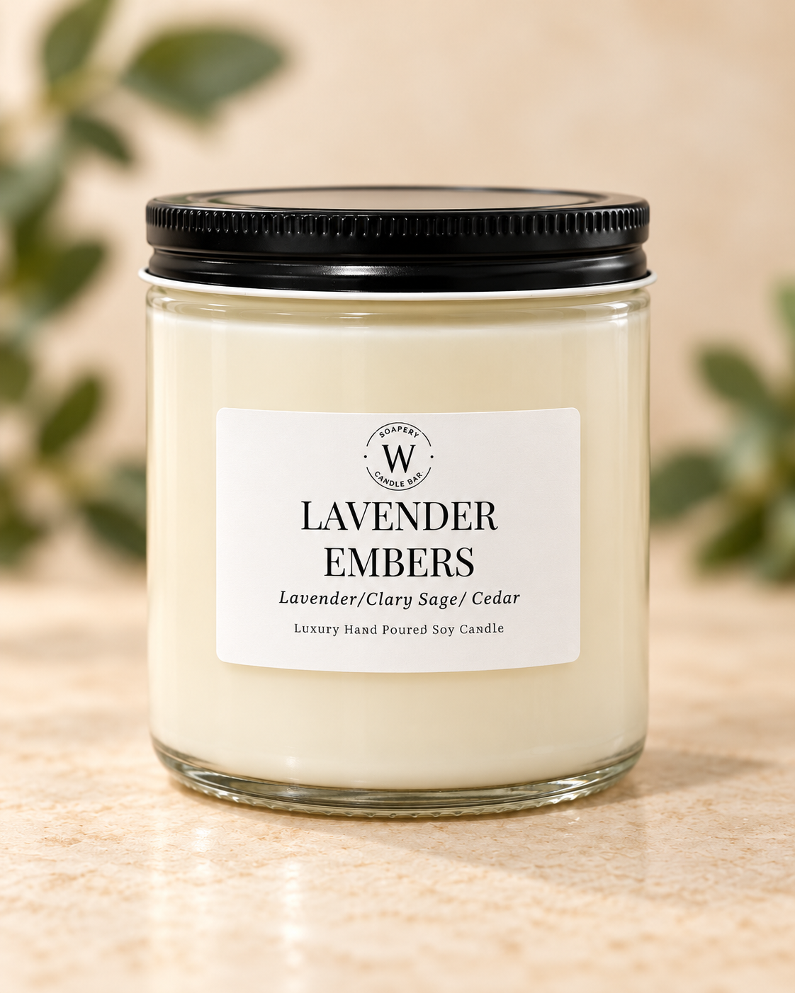 Lavender Embers Soy Candle