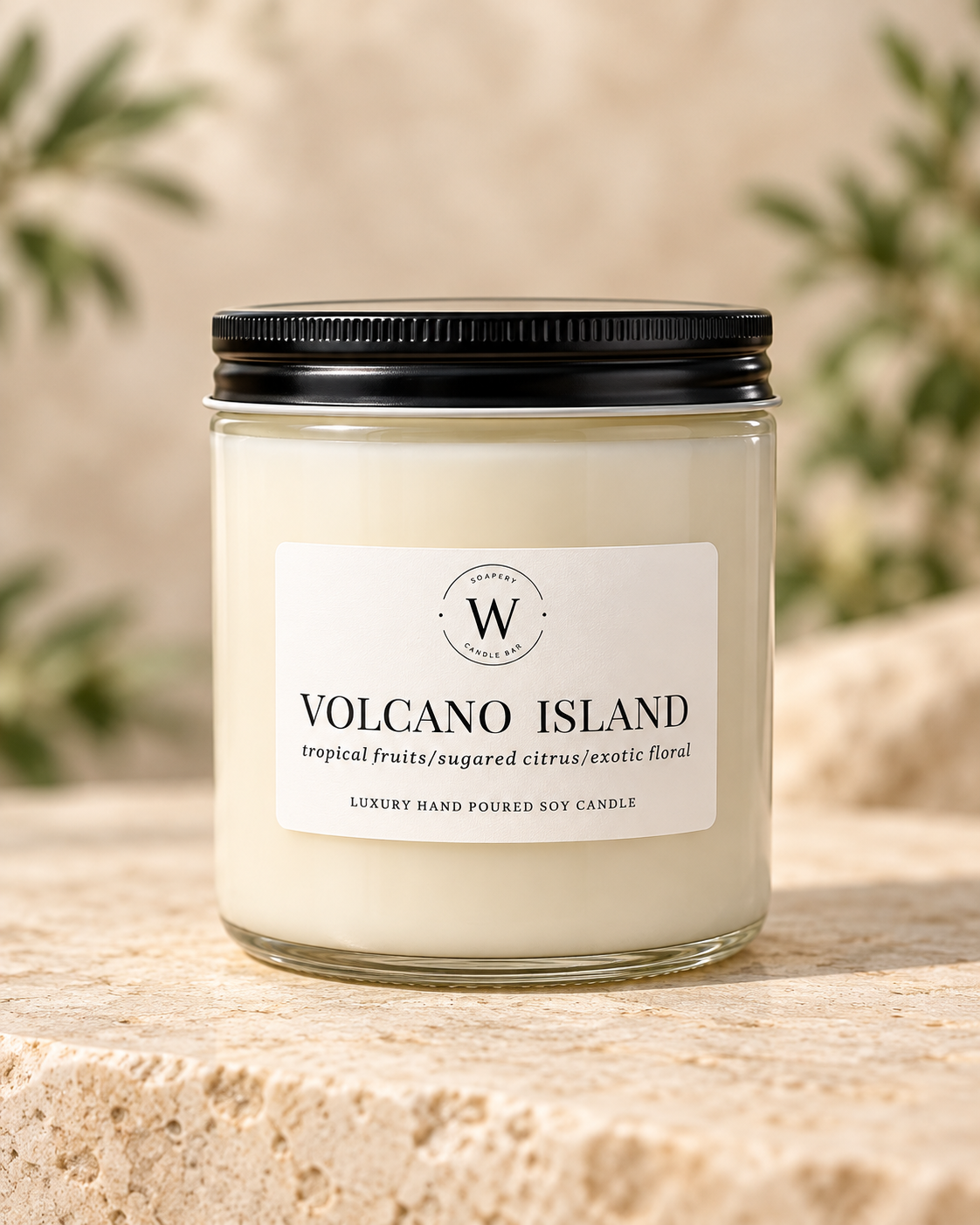 Volcano Island Soy Candle